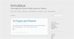 Desktop Screenshot of lovnjesus.com